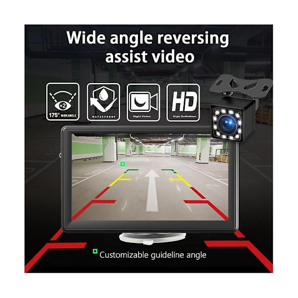 Bærbar trådløs Carplay skærm Dash Mount, 7 tommer touchskærm bilstereo Bluetooth, FM bilradio-Perfet