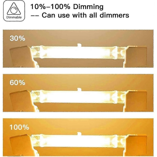 5 st R7s 118mm 400W Halogenlampor - 220-240V Dimbar J118 Linjär Spotlight för Inomhus-/Utomhusbruk-Perfekt