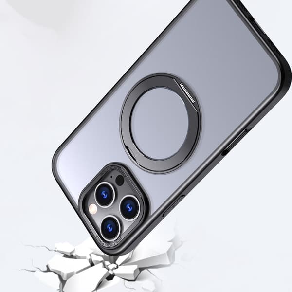 Tech-Protect iPhone 16 Pro suojakuori MagSafe MagRing mattamusta 60