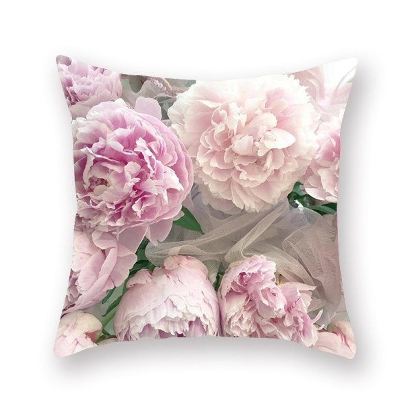 Rose Peony Blommigt Cover Hemma Trädgård Soffinredning - Perfet