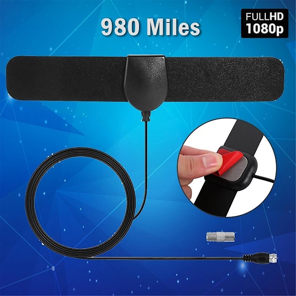 2 st TV-antenn 4K 1000 Miles Inomhus HDTV Digital Bärbar Antenn Signalfri Vy TV-antenn-Perfet