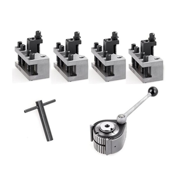 Svarv snabbväxlingsverktygshållare kit WM210V&WM180V&0618 12X12mm verktygshållare, lämplig för svängning 120-220mm på sängen - Perfekt