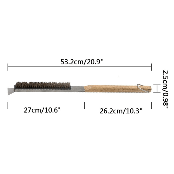 20,9" 53 cm pizzaovn stenbørsteskraber BBQ Cleaner Grill - Perfet