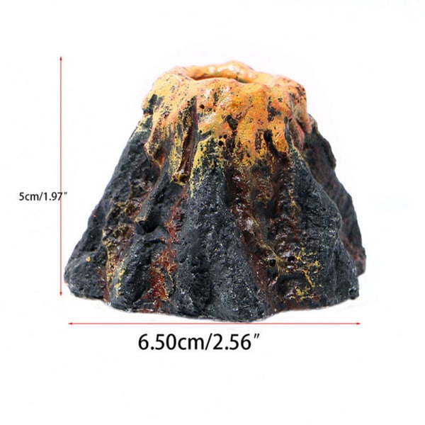 Akvarium Volcano Shape & amp; Air Bubble Stone iltpumpe - Perfet
