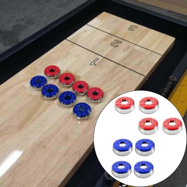 8x Shuffleboard Puckar Set, 58mm Shuffleboard Utrustning Ersättningar Shuffleboard Bord Puckar Shuffleboard Tillbehör - Perfekt