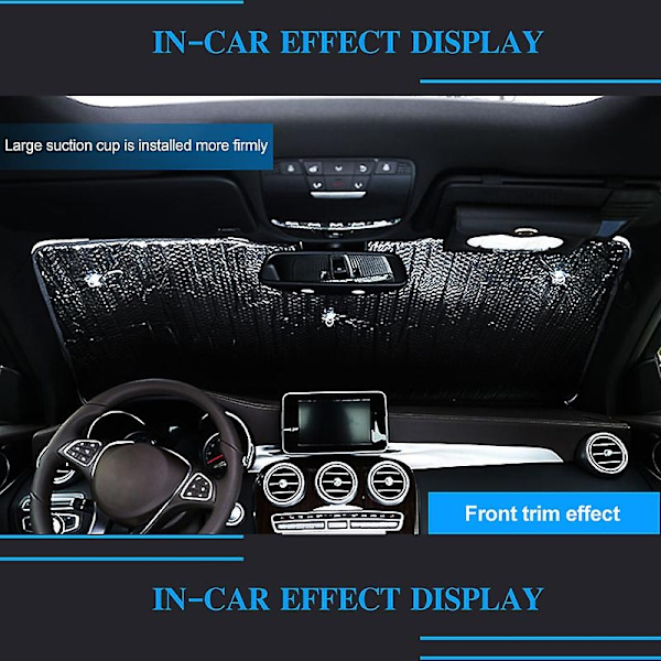 Full Cover Solskydd för Hyundai Starex H-1 Huiyi iMax 2007-2017 Solskyddsskydd Fönstervisir Vindrutor Biltillbehör-Perfekt Front Windshield