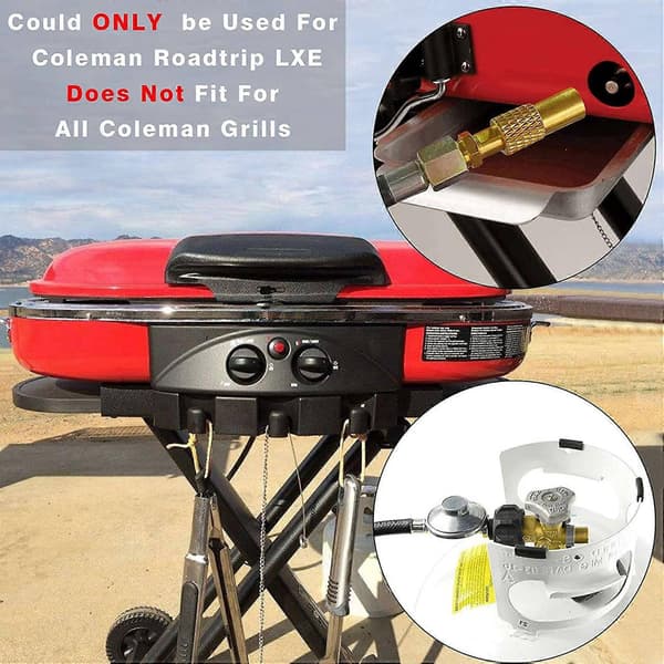 1,5 m Propanslange & Regulator Kit Kompatibel med Coleman, QCC1 Lavtryk-Perfekt
