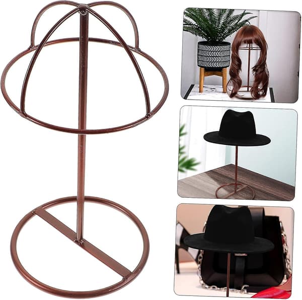 Herrkepsar och hattar Sträckare Hållare Basebollkeps Display Rack Bordsskiva Displayställ - Perfet Bronze