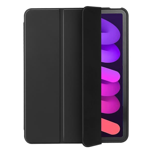 Läder Tablet Fodral Kompatibelt med iPad mini 6-Perfet Black