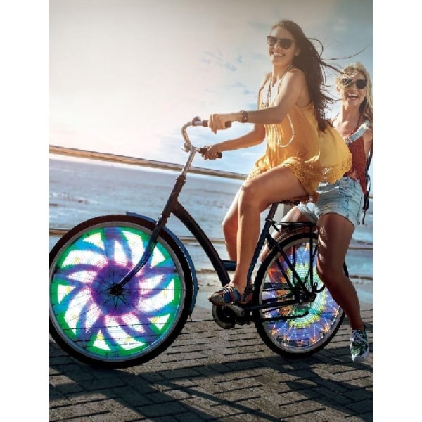 LED lys med motiv for Sykkelhjul / Sykkel - 32 forskjellige motiver - Perfet multicolor