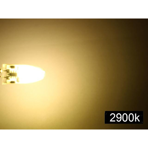 G4 2w dimbar 12v DC + AC Led-lampe 2900K varmhvit G-4 8-pack- Perfet white