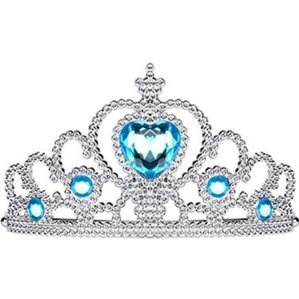 Elsa prinsessklänning + krona/håraccessoar/handskar 140 cl