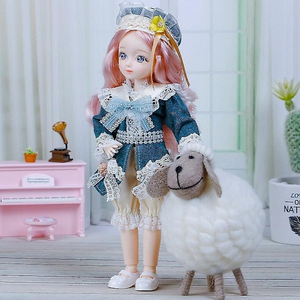 30 cm docka 1/6 Bjd docka eller kläder tillbehör prinsessa docka barn flickor födelsedagspresent leksaker - Perfekt 7 Clothes (a)