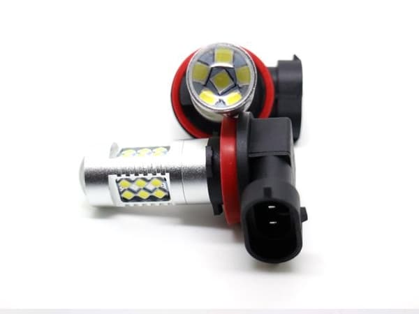 2 stk. tåkelys H8 H11 LED-lys 6000K 1100 lumen 12v - Perfekt silver