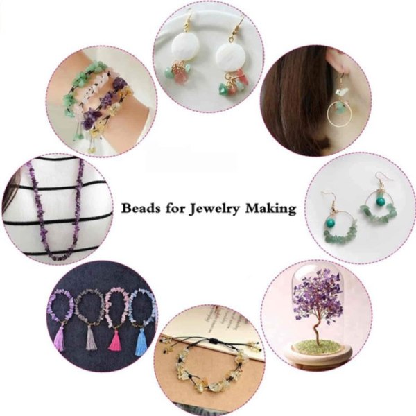 Irregular Stone Beads Natural Gemstone Beads Kit DIY - Perfet