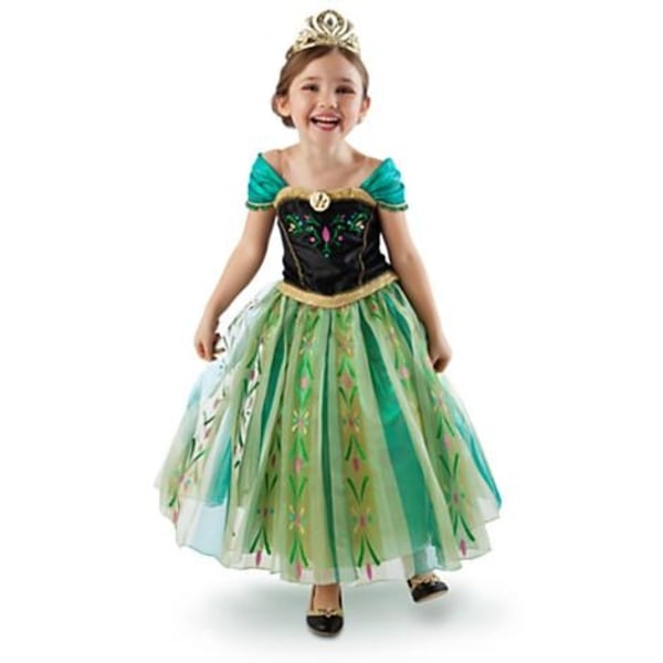Perfekt söt prinsessan Anna klänning - Perfet 140 cl