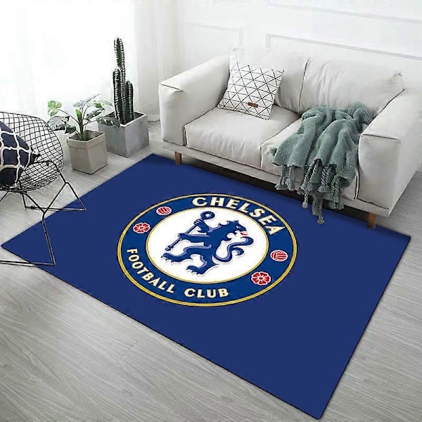 Retro Tæppe Fodboldklub Blødt Skridsikkert Meget Absorberende Tæppe Egnet til Studieværelse - Perfekt Chelsea 100x200cm