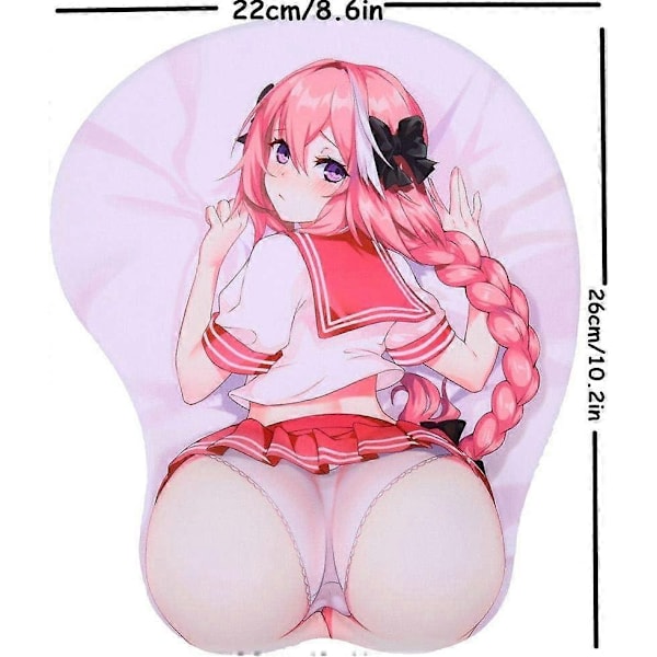 Astolfo 3D Anime Musmatte med Håndleddstøtte Fate/Grand Order Musmatte (Astolfo 2) - Perfet
