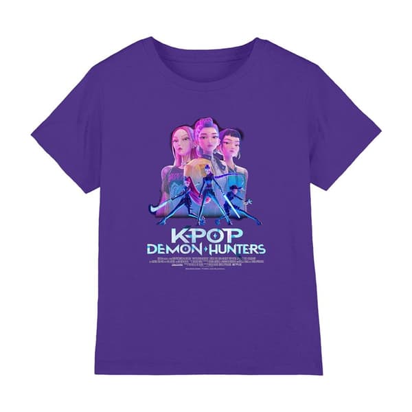 K-Pop Devil Hunter Barn/Barn Huntr/X Anime T-Shirt-Perfekt Purple 9-11 Years