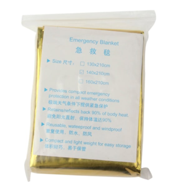 3-pack Emergency Filt / Värmefolie - Vindtät och lätt - Filt - Perfet Silver