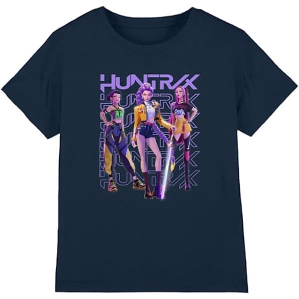 K-Pop Demon Hunter T-skjorte navy blue 170cm
