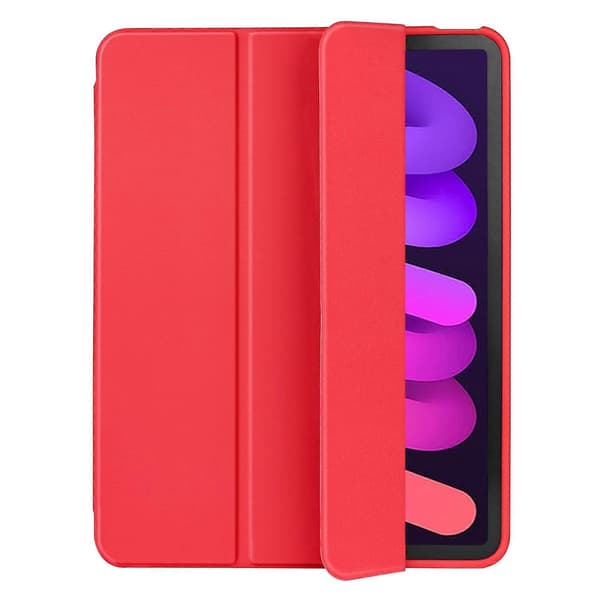 Läder Tablet Fodral Kompatibelt med iPad mini 6-Perfet Red