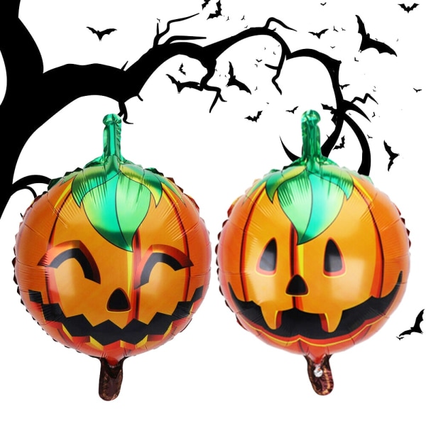 10-pakning Halloween Decor Aluminium Pumpkin Balloon Party Decor - Perfet