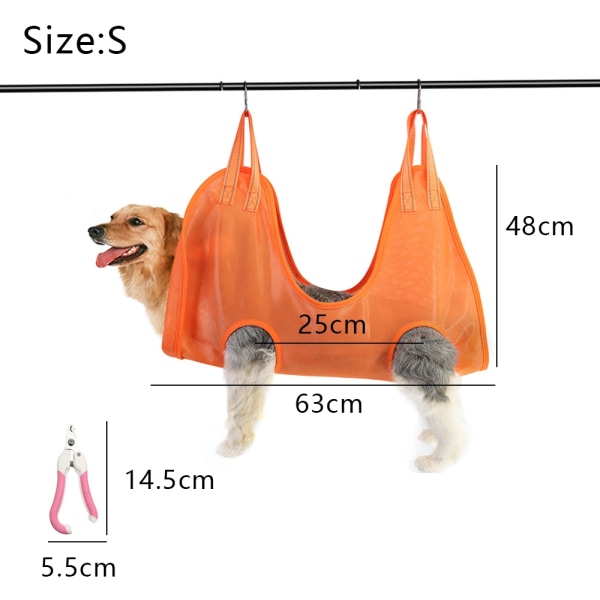 Små og mellomstore katte- og hundehengekøyer negleklipping for pelsdyr - Perfet orange s