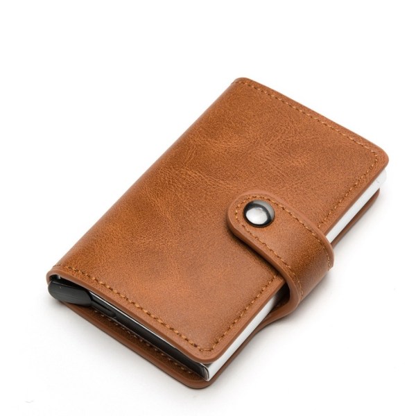 RFID NFC Protection Wallet Kortholder 5 kort - Perfet Brown