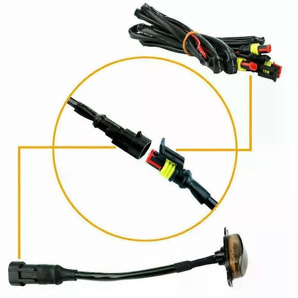 4 stk. LED-lys til frontgrill til Jeep til Grand til Cherokee Amber LED-kørelys Raptor Style Grill-billamper - Perfekt
