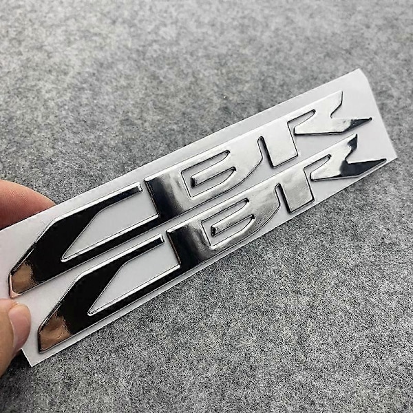 Bilmodifiering Tredimensionell LOGO Logotyp Vattentätt Klistermärke Kompatibelt med CBR 500R/650R/400R-Perfet silver