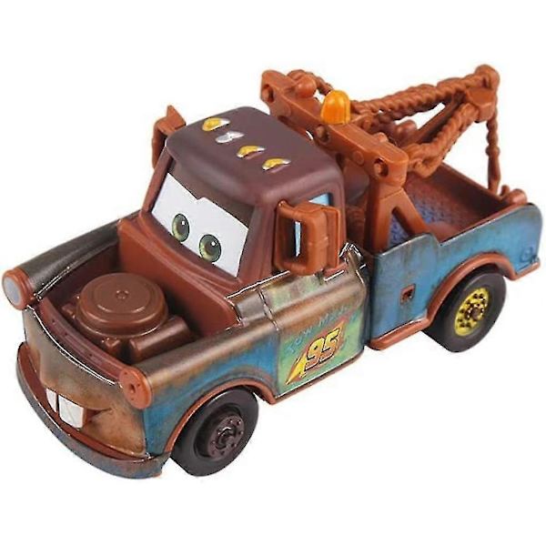 Bilar 2-figurer Lightning McQueen och hans vänner Metallgjutna leksaksbilar Modell för barn Pojkar födelsedagspresenter-Perfekt Mater