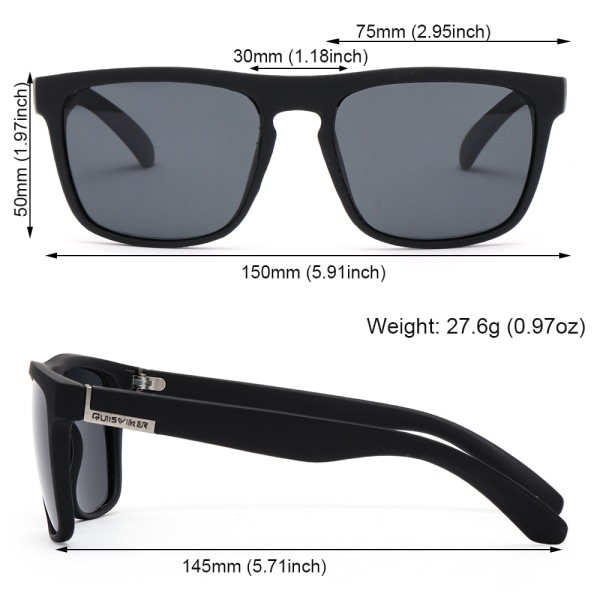 Polariserade solglasögon Körglasögon Fyrkantiga solglasögon Fiskeglasögon- Perfet C03