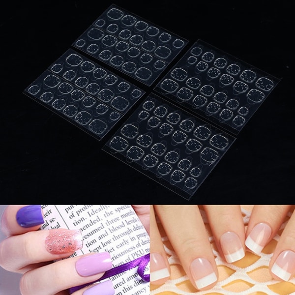240 stk selvklæbende tape Lim Nails Sticker - Perfet A