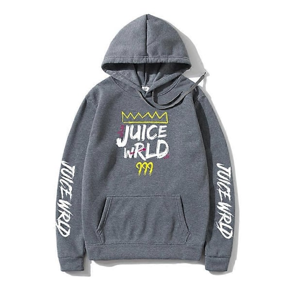 Rapper Juice Wrld 999 O-Neck Genser Menn/Kvinner Mote Langermet Vår Høst Hettegensere Genser Hip hop topper Pullover-Perfet grey M
