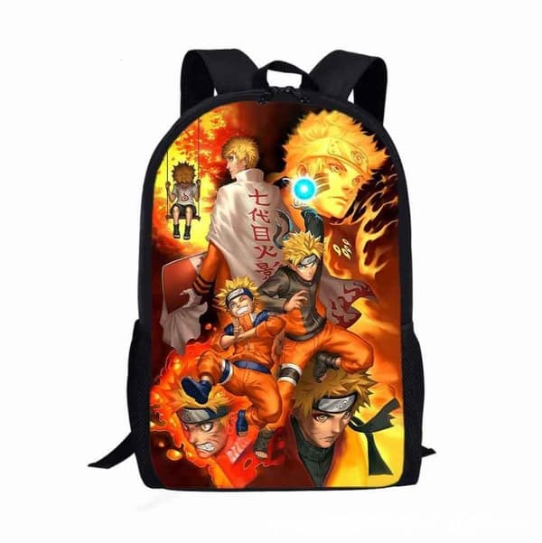 Naruto Ryggsäck Tecknad Axelväska Anime Studenter Skolväska - Perfet B