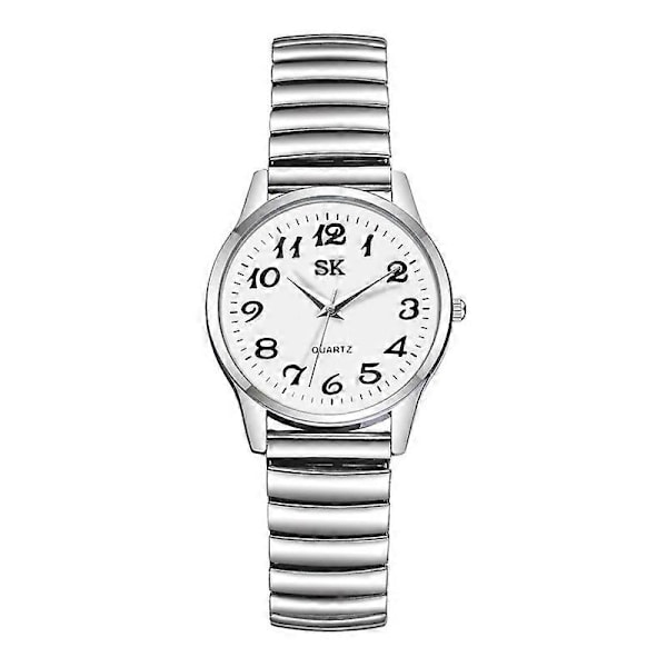 Herr Dam Armbandsur Par Flexibelt Stretchband Quartz Klockor-Perfet 1 pair