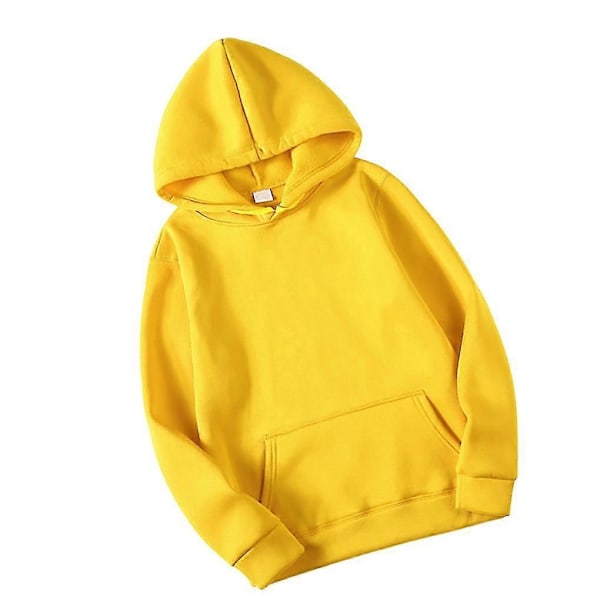 Unisex Bomulls Sweatshirt med Dragkedja - Perfekt Yellow XXL