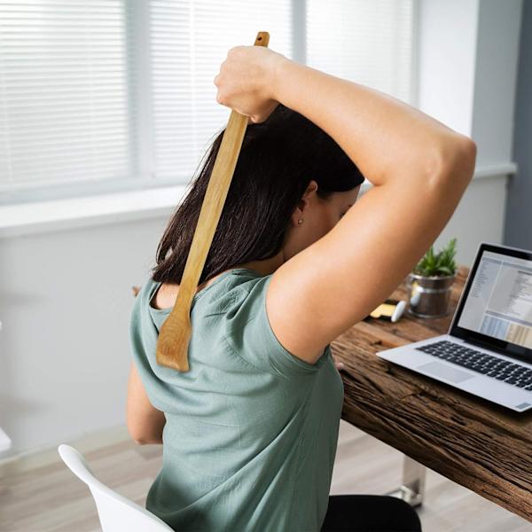 Wooden Back Scratcher Håndholdt Manuel Ryg Massager Lang Ryg - Perfet