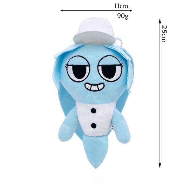 Dandy's World Plyslegetøj (15-30cm) | Søde og Bløde Plysdyr | Samlerobjekt Spildukke Plyslegetøj *Blå Spøgelse* Blue Ghost