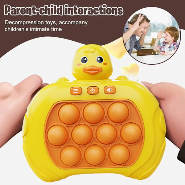 Pop It Game Machine Söt tecknad Kanin Duck Toy Quick Push Bubb - Perfet duck onesize