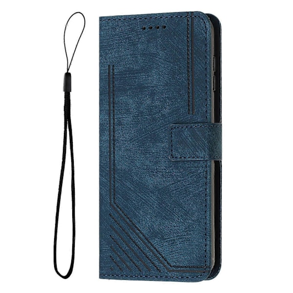 Fodral Kompatibelt med Samsung Galaxy A32 5G Magnetiskt Stänk- och Reptåligt Läder Flipfodral Kompatibelt med Samsung Galaxy A32 5G Fodral - Perfekt Blue