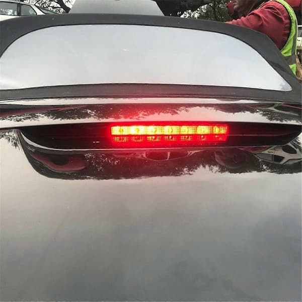 Röd LED 3:e Tredje Broms Bakljus Passar Kompatibel med Porsche Boxster-Perfet
