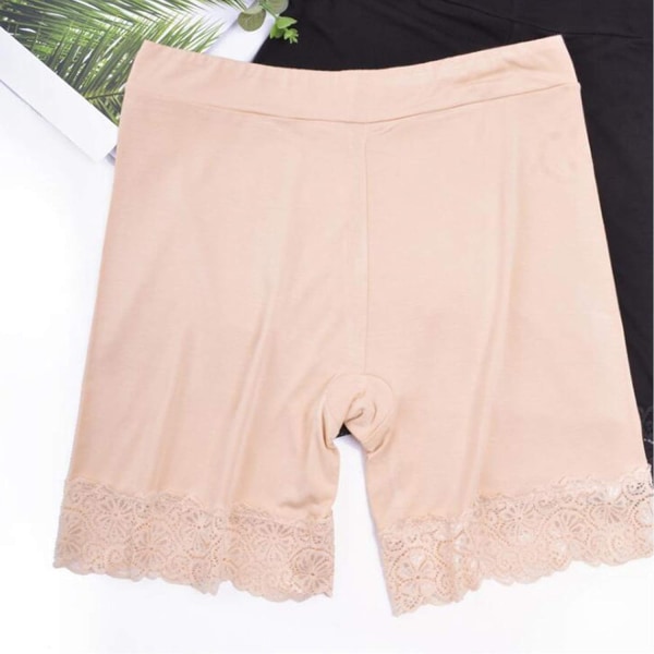 2 par Basic lange shorts for kvinner med lange anti-bomullshorts - Perfet
