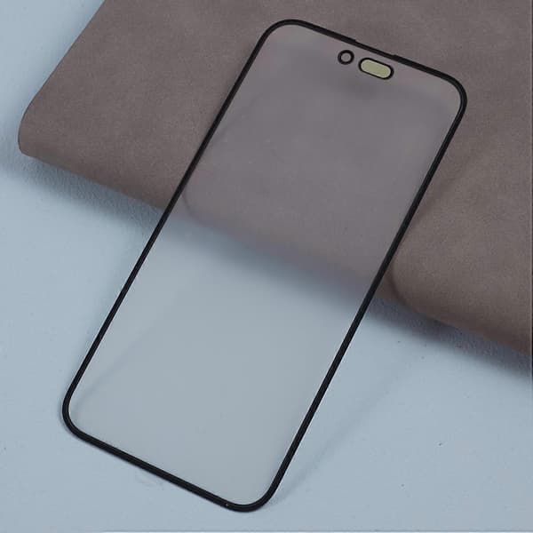 Typ A Kompatibel med iPhone 15 Pro Max Frontskärm Glaslins + OCA Lim Ersättningsdelar (utan logotyp)-Perfekt