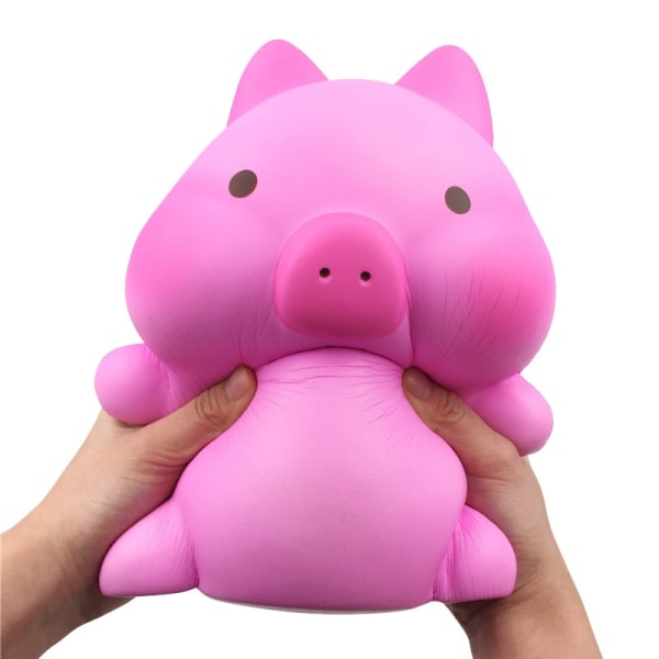Slow Rebound Oversized Pink Pig Squishy, ​​Stress Relief Legetøj