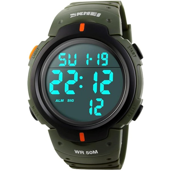 vattentät digital elektronisk watch för män militär - Perfet