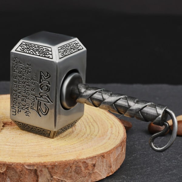 1st Wiitin Thor's Battle Hammer Fidget Hand Spinner Toy - Perfet Silver