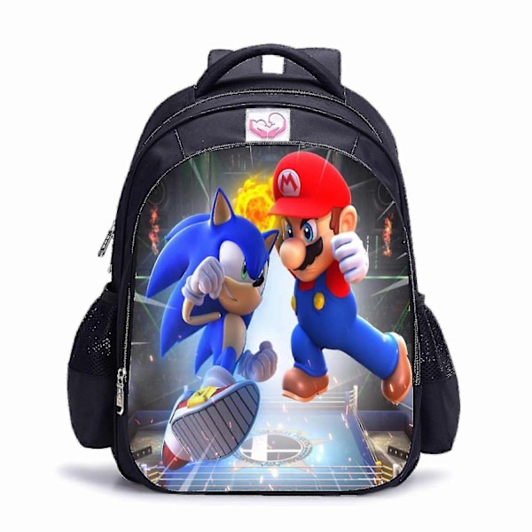 Anime Sonic Tecknad Spel Tecknad Anime Barnryggsäck - Perfekt 14