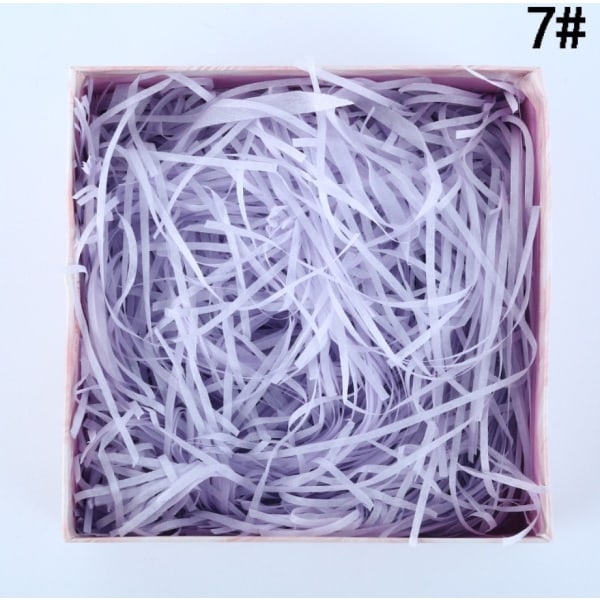 Strimlet silkepapir, Raffia Hamper Strimlet gavefyld - Perfet Light purple 100g